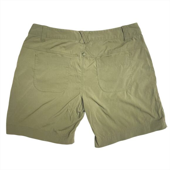 PRANA Hazel Women's Nylon Ripstop Hiking Shorts in Cargo Olive Green Size 10 - Picture 5 of 8